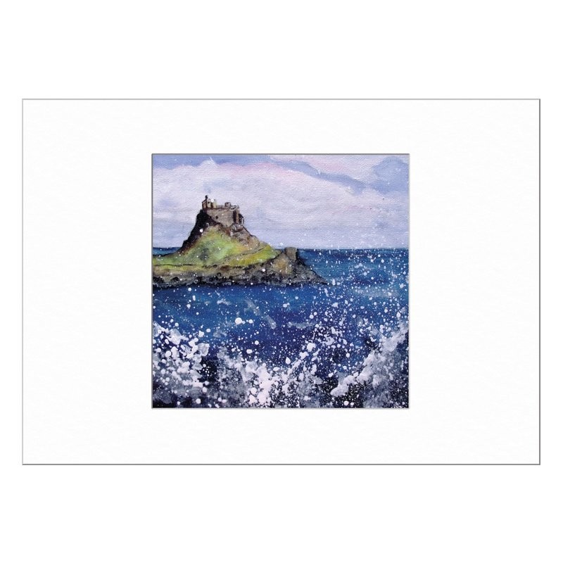 Holy Island Limited Edition Print with Mount